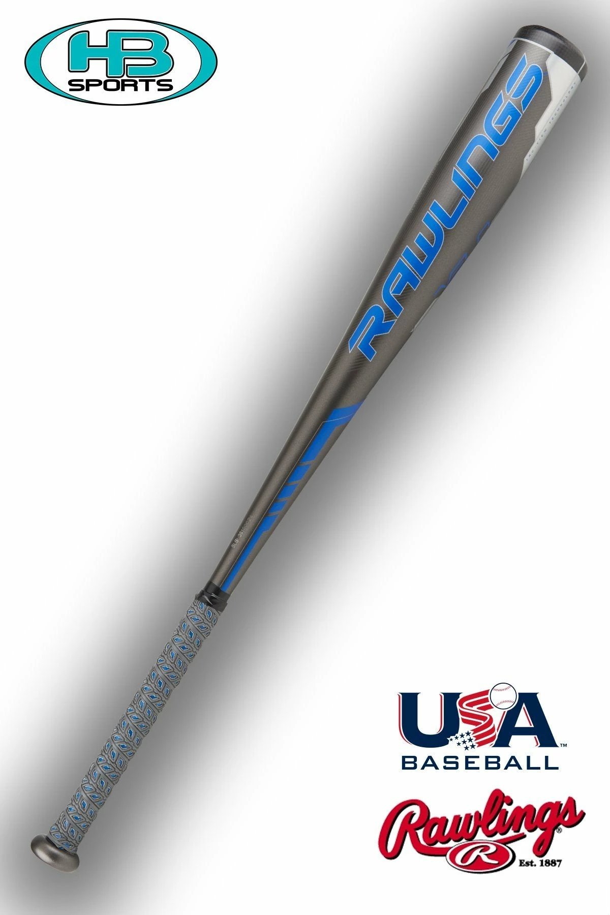 Rawlings Velo (-10) Alloy & Composite Youth USA Baseball Bat: US8V10 - Image 2