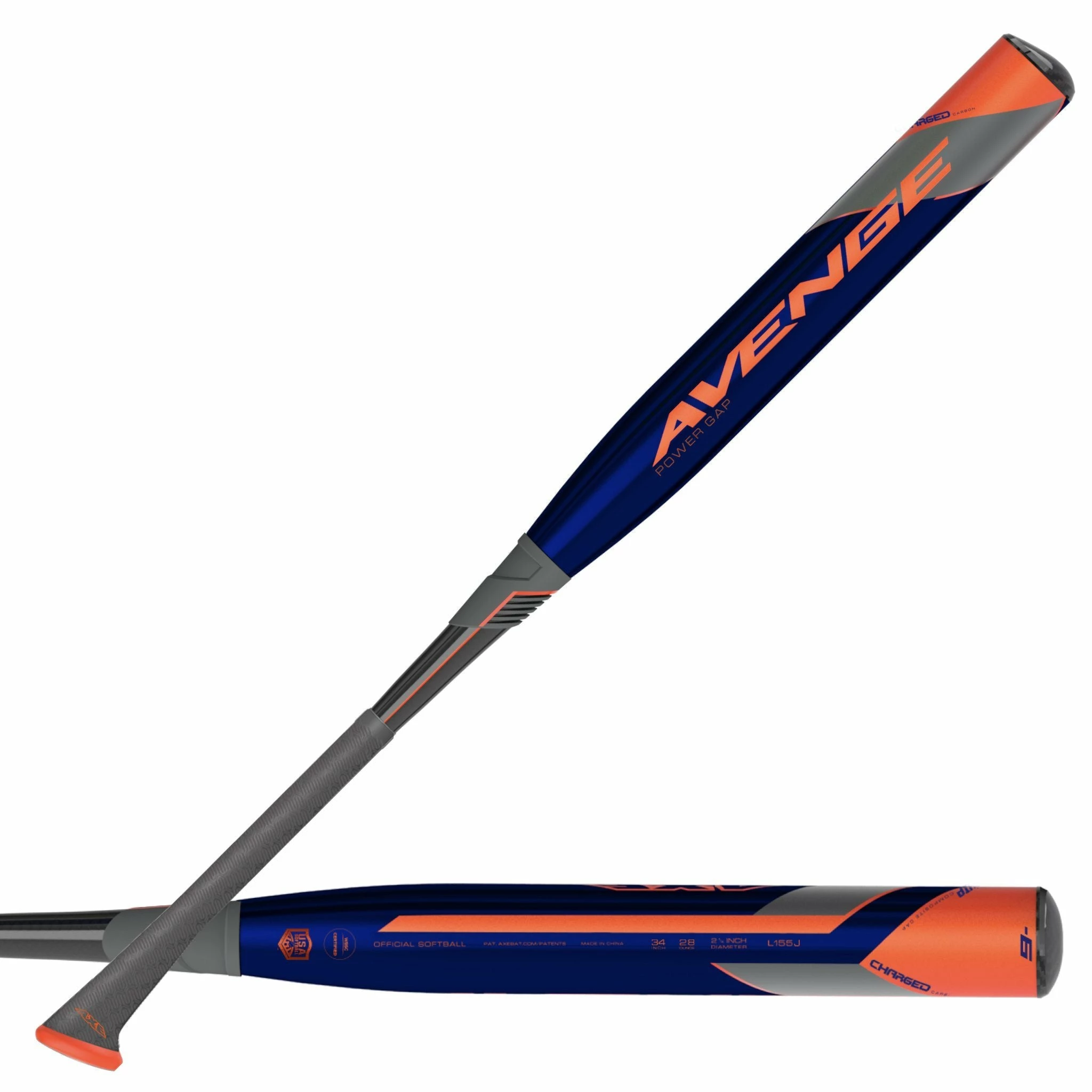 2021 AXE Avenge Power Gap USA/ASA Slowpitch Softball Bat: L155J - Image 5