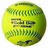 Worth 12" Super Gold Dot ISA Slowpitch Softballs (Dozen): IS44CY